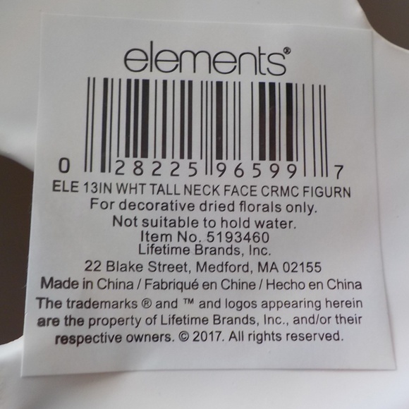 Tall Neck White Ceramic Head Statue - Picture 7 of 8